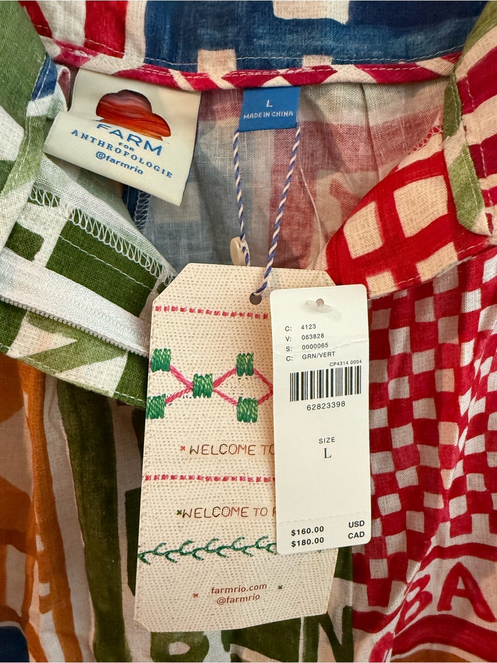 Farm Rio x Anthropologie Patchwork Wide-Leg Pants - Picture 3 of 3